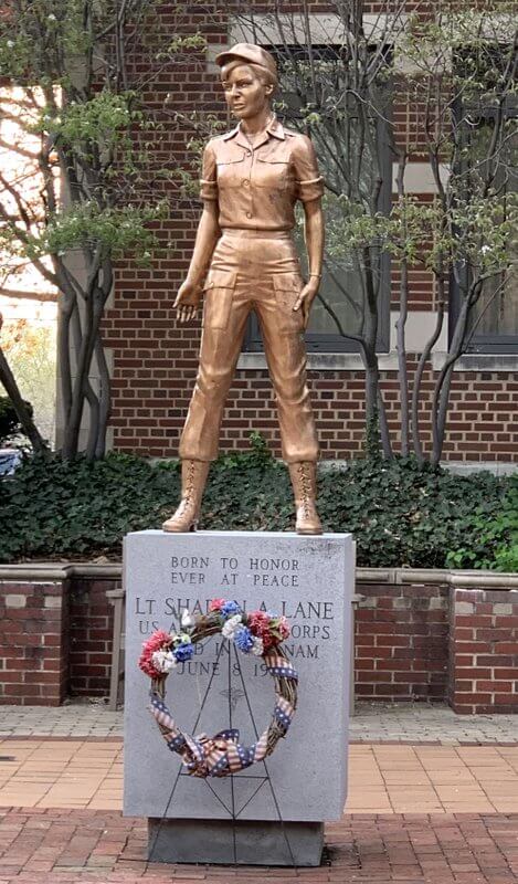 First Lieutenant Sharon Ann Lane memorial.