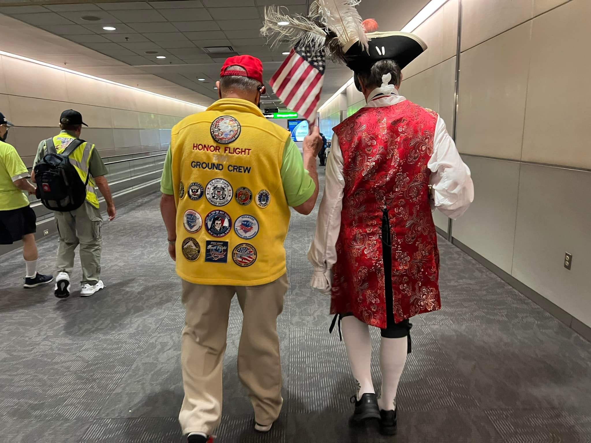 Members of the Honor Flight Ground Crew at Baltimore.